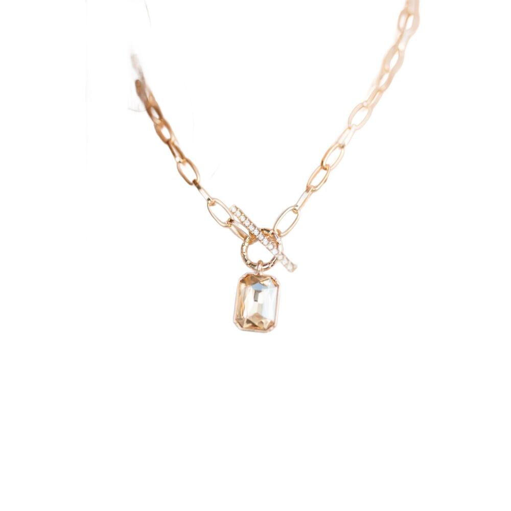 NEW ANARCHY STREET the jewel pendant necklace in gold